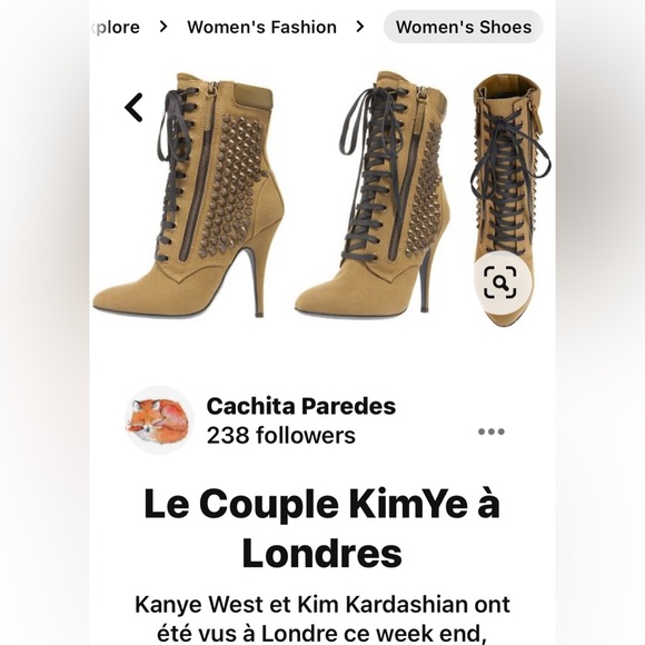 Balmain unique vintage Rhianna ankle stud boot. Got it in London. Worn twice - Picture 8 of 9